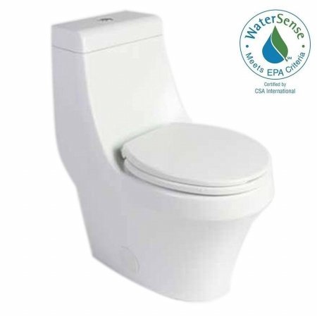 one piece concealed trapway toilet